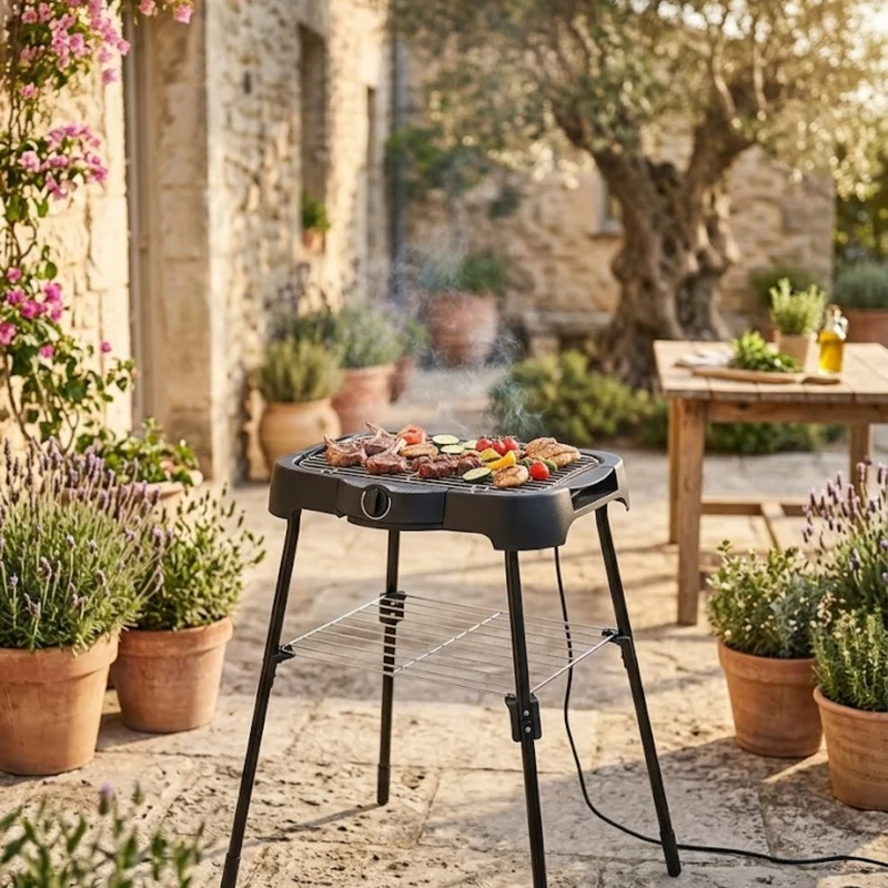 BBQ Electrique, avec pieds, Garden Max