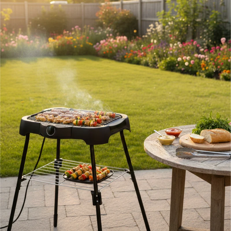 BBQ Electrique, avec pieds, Garden Max