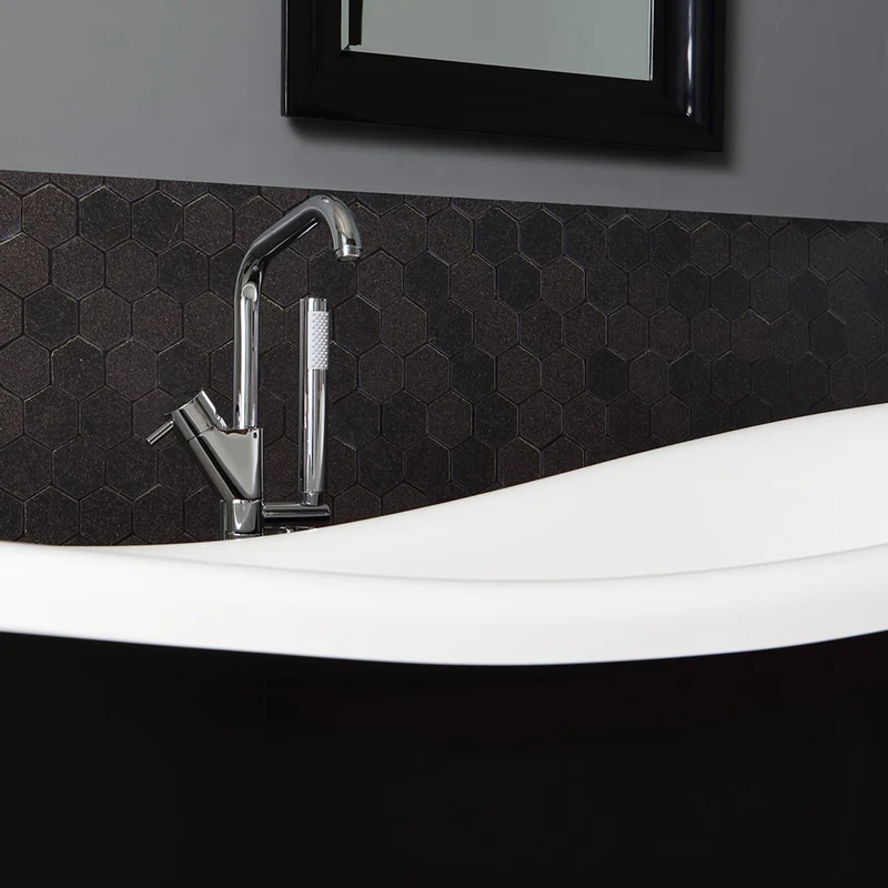 Baignoire classique noir et blanc