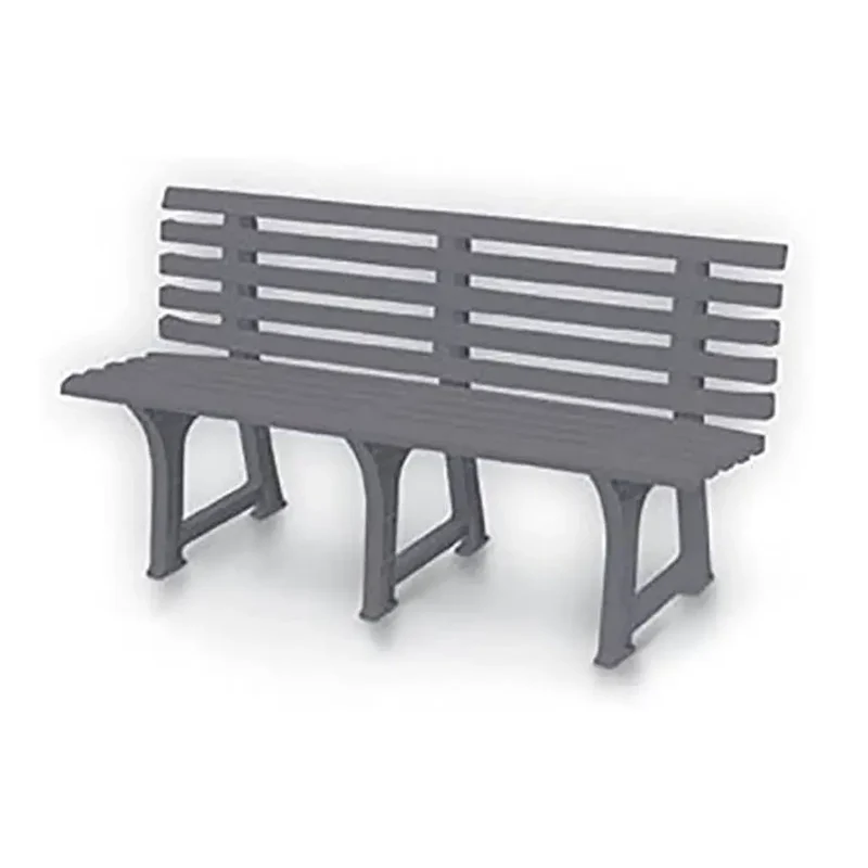 Banquette Isotta 3 places 147x51x75h cm gris tourterelle