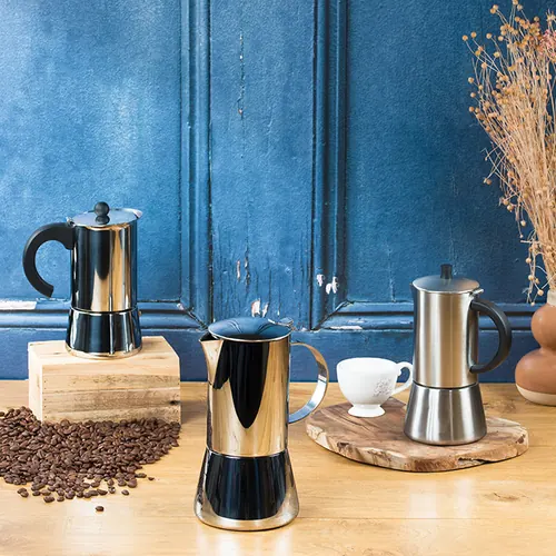 Cafetière à l'italienne inox Milano - CRISTEL