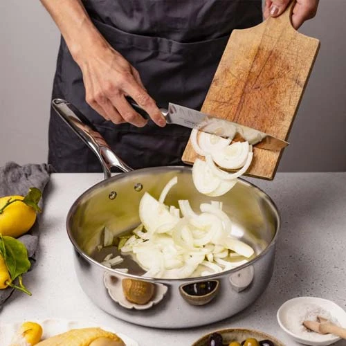 Sauteuse Inox droite Castel'Pro - CRISTEL