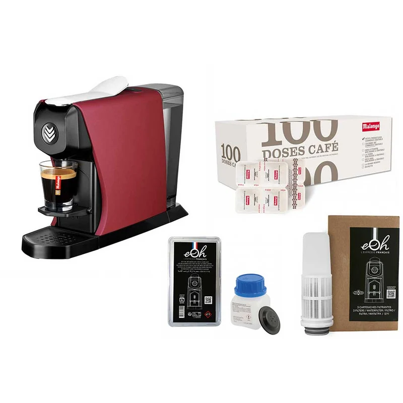 Pack Tranquillité Machine à café EOH avec accessoires et café - MALONGO