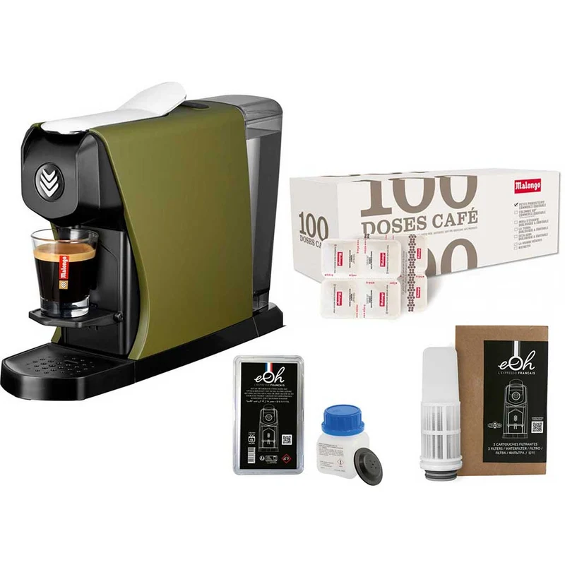 Pack Tranquillité Machine à café EOH avec accessoires et café - MALONGO