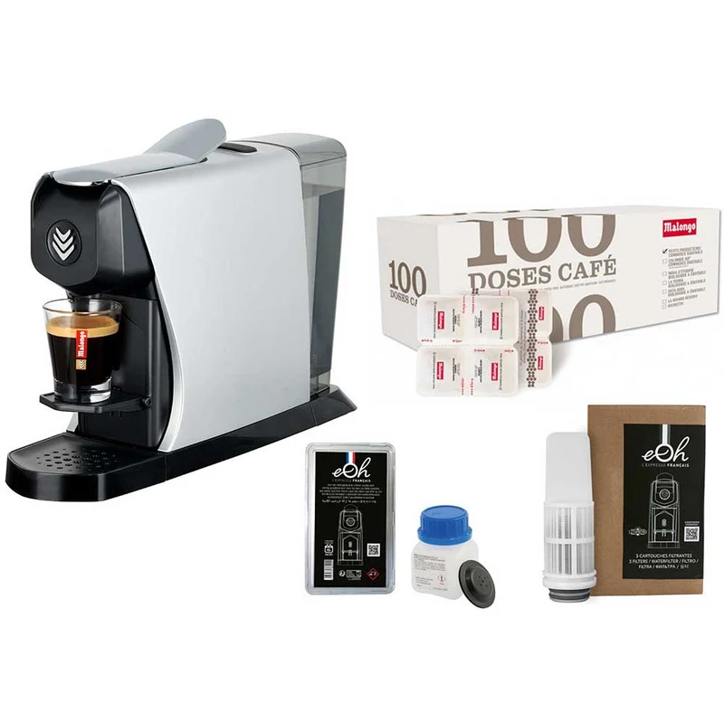 Pack Tranquillité Machine à café EOH avec accessoires et café - MALONGO