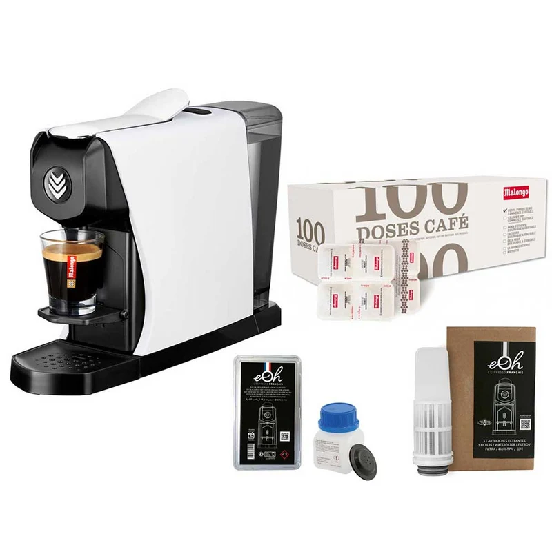 Pack Tranquillité Machine à café EOH avec accessoires et café - MALONGO