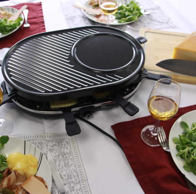 Appareil à raclette, Multi Cheese 8, Bleu nuit