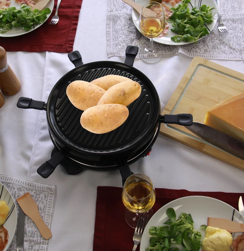 Appareil à raclette, Cheese & Fun 6, Bleu nuit