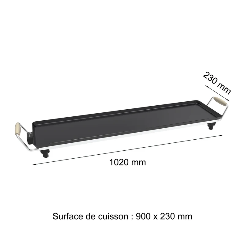 Plancha, Wood 90 Microcéramique