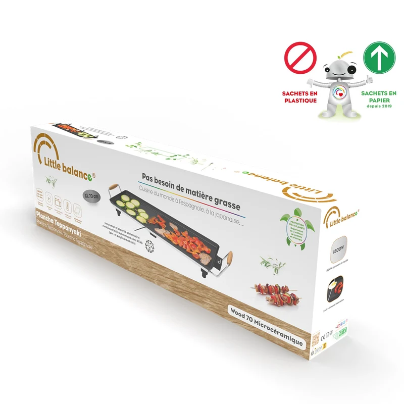 Plancha, Wood 70 Microcéramique