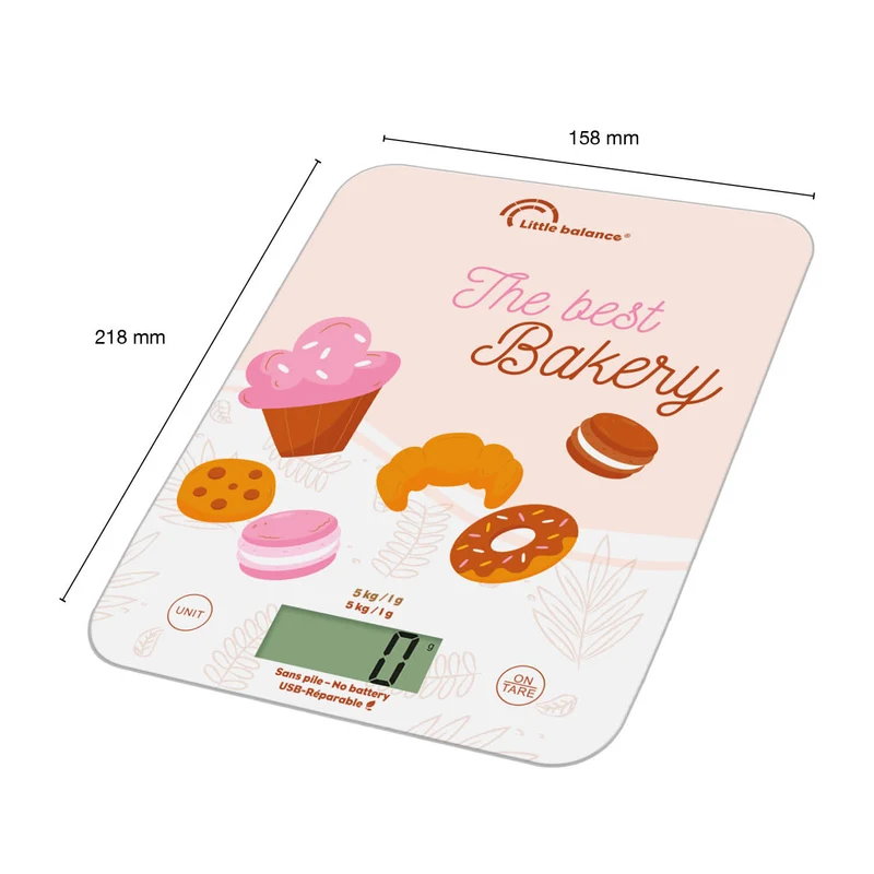 Balance de cuisine, Slim Bakery USB, Sans pile