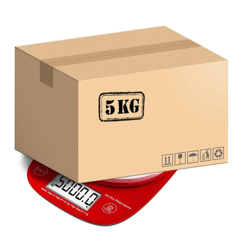 Balance de cuisine Pro Inox 5.1 Ultraprécision Rouge, Sans pile USB