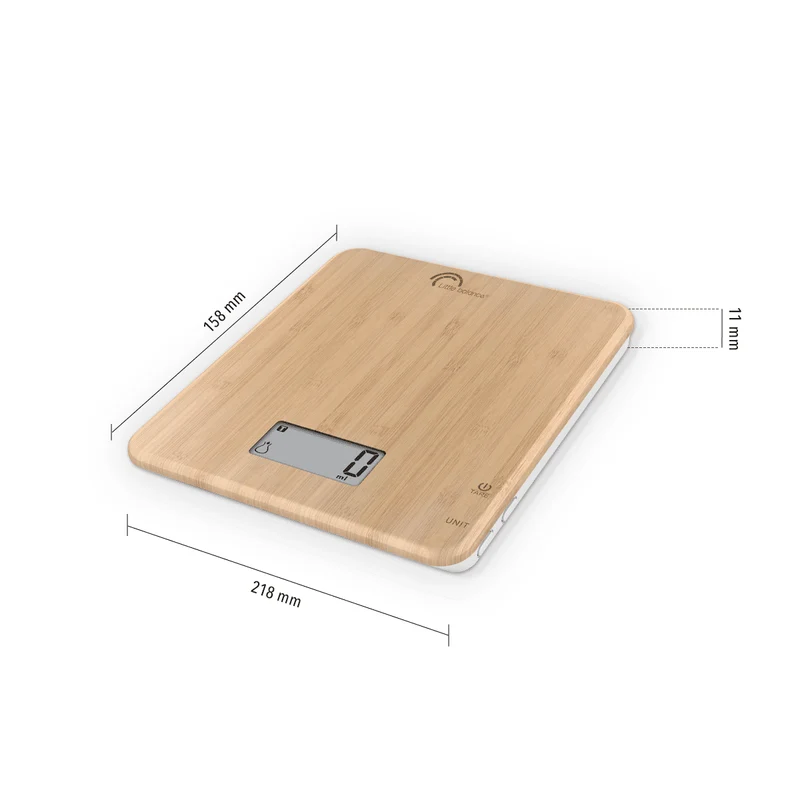 Balance de cuisine, Slim Bois naturel