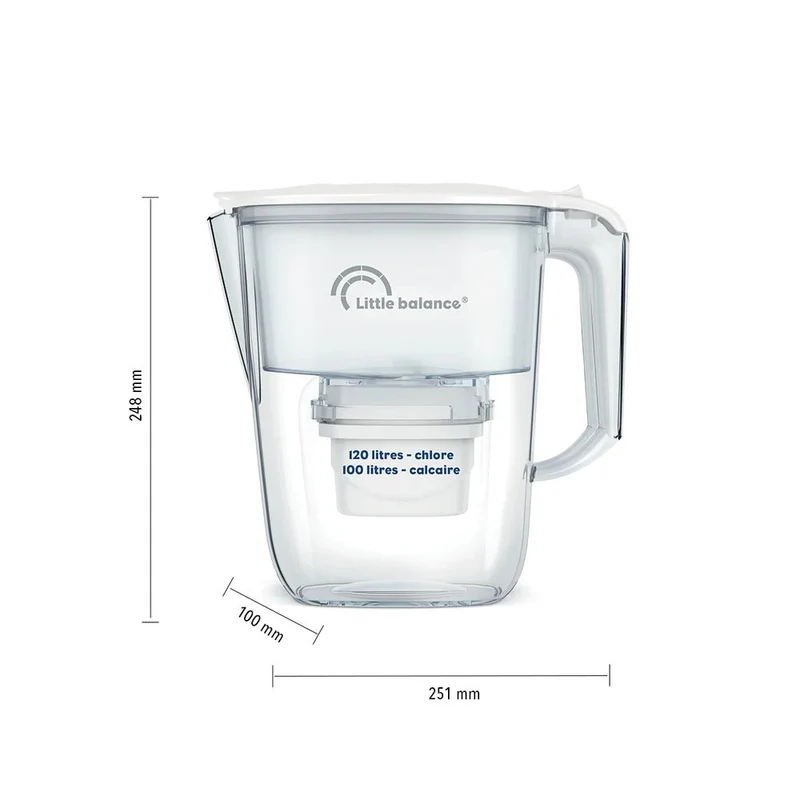 Carafe filtrante Claire + 2 cartouches offertes