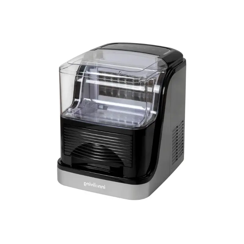 Fabbricatore di ghiaccio professionale 15 Kg/24h con 2 misure cubetti e serbatoio removibile