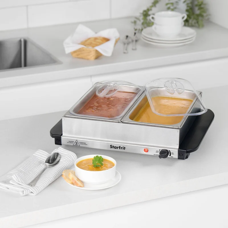 Réchaud de buffet à 2 compartiments 2,4 L - Starfrit