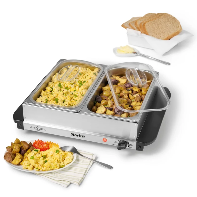 Réchaud de buffet à 2 compartiments 2,4 L - Starfrit