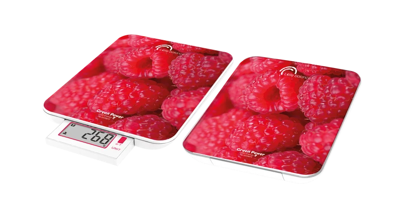 Balance de cuisine, Slide 6 USB, Framboises, Sans pile