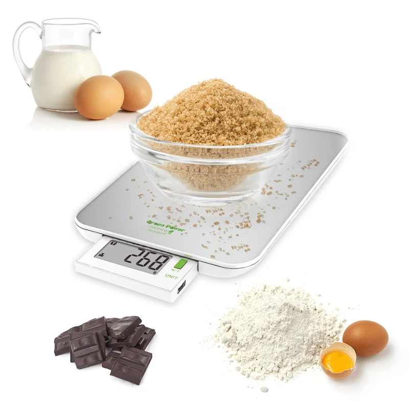 Balance de cuisine, Slide 6 USB, Silver, Sans pile