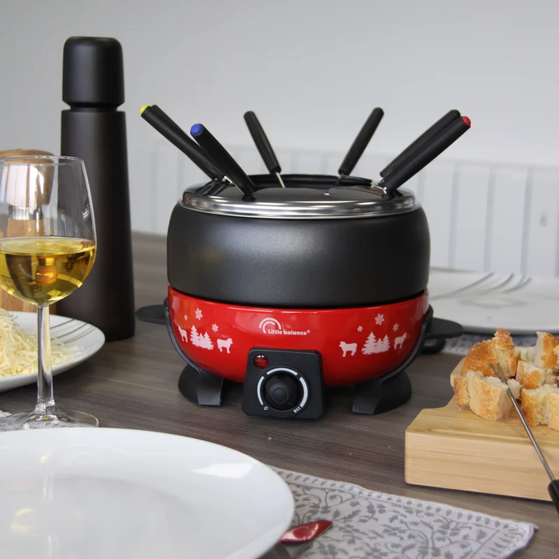 Appareil à Fondue, Happy Fondue 8 Meuuuh, Rouge