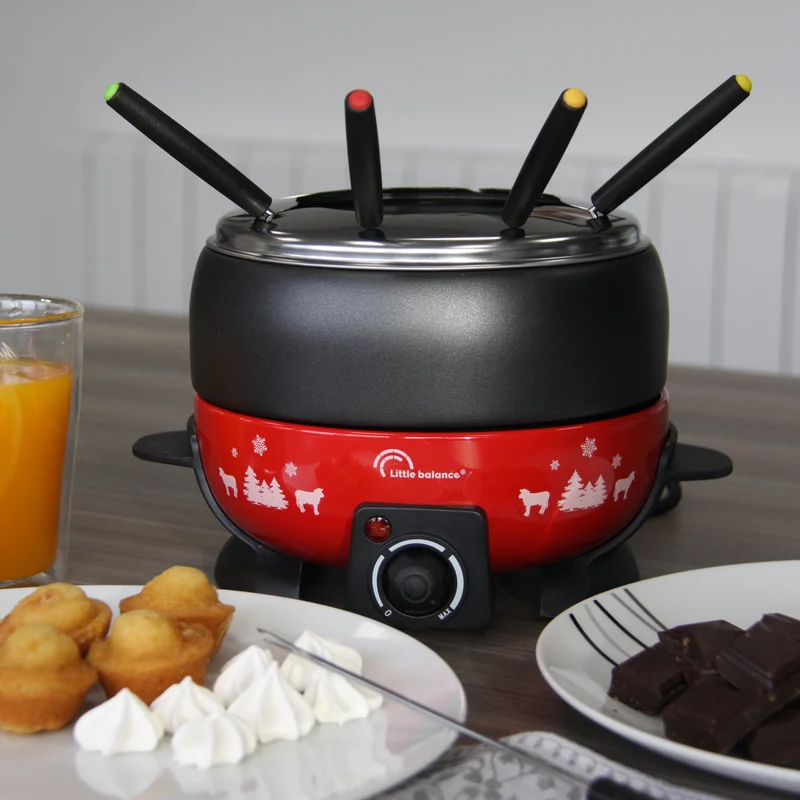 Appareil à Fondue, Happy Fondue 8 Meuuuh, Rouge