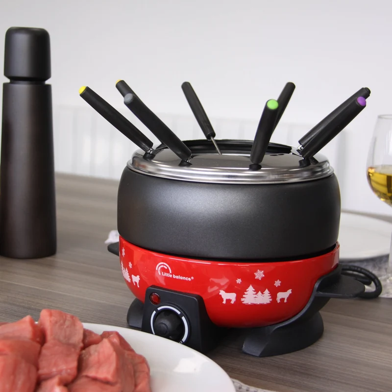 Appareil à Fondue, Happy Fondue 8 Meuuuh, Rouge