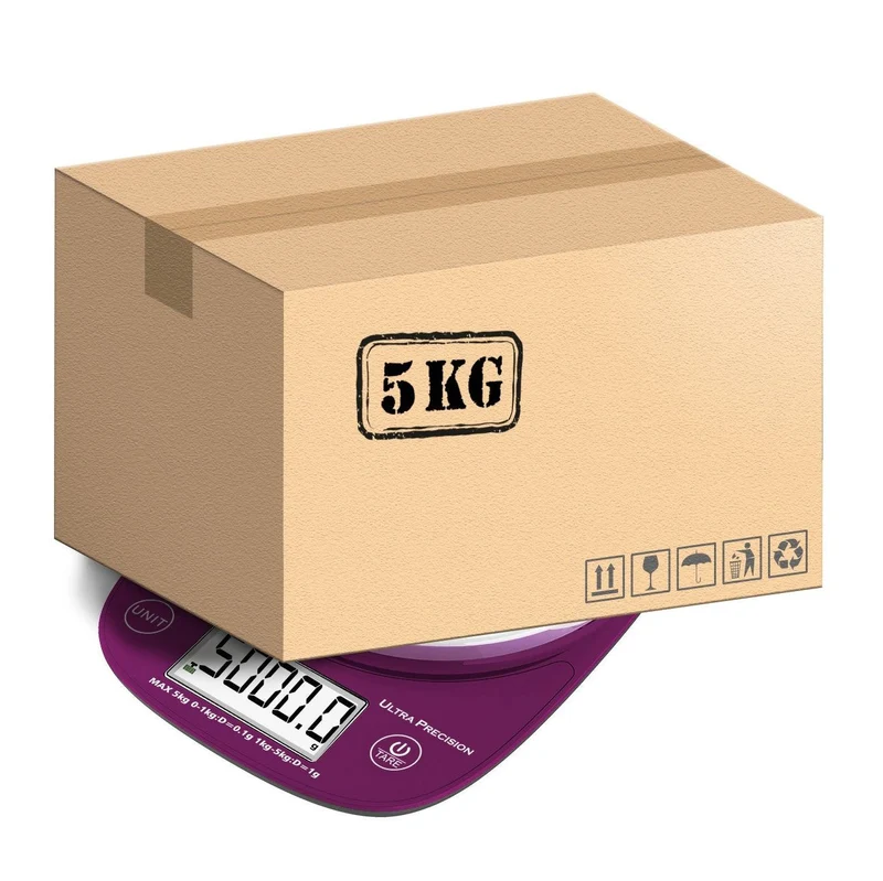 Balance de cuisine Pro Inox 5.1 Ultraprécision Prune, Sans pile USB