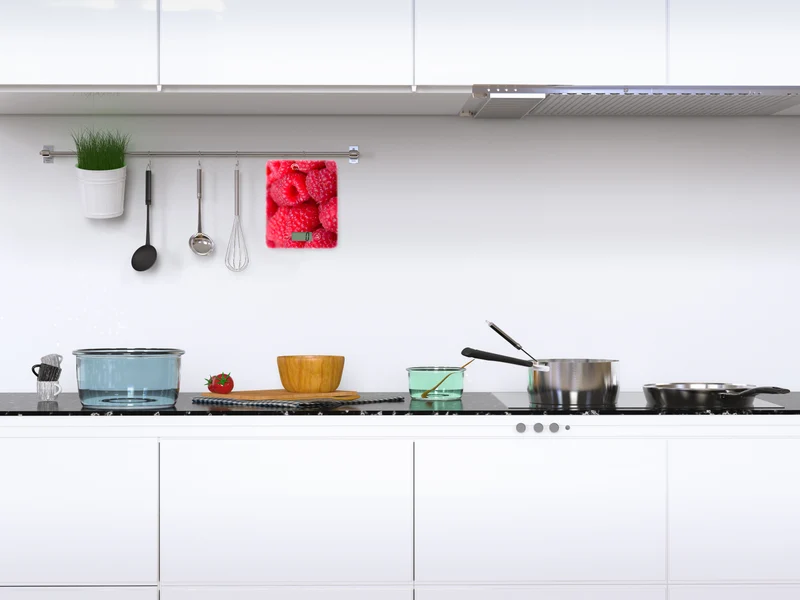 Balance de cuisine, Slim Framboise USB, Sans pile