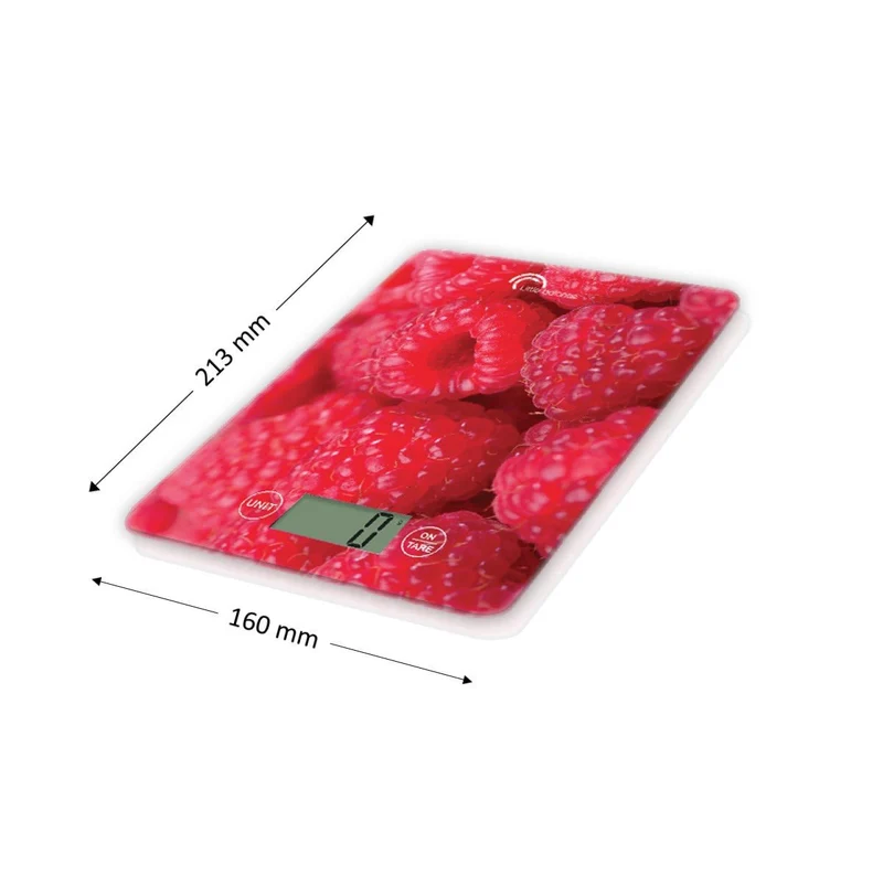 Balance de cuisine, Slim Framboise USB, Sans pile