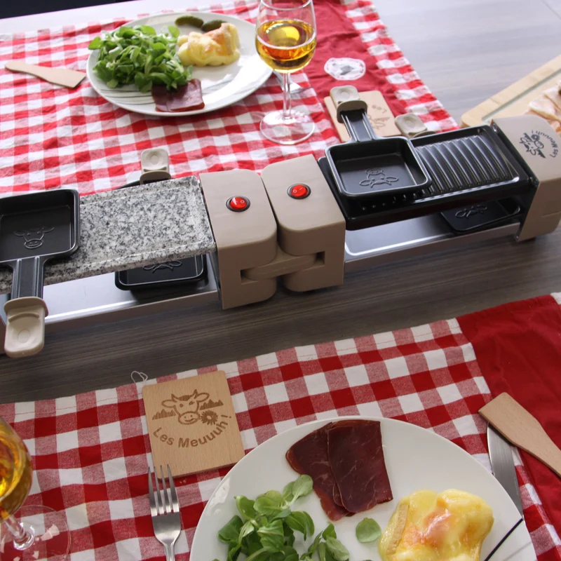 Appareil à raclette modulable, Wing & Cheese 4, Les Meuuuh, Muscade