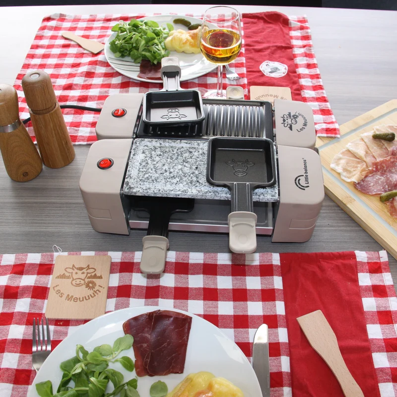 Appareil à raclette modulable, Wing & Cheese 4, Les Meuuuh, Muscade