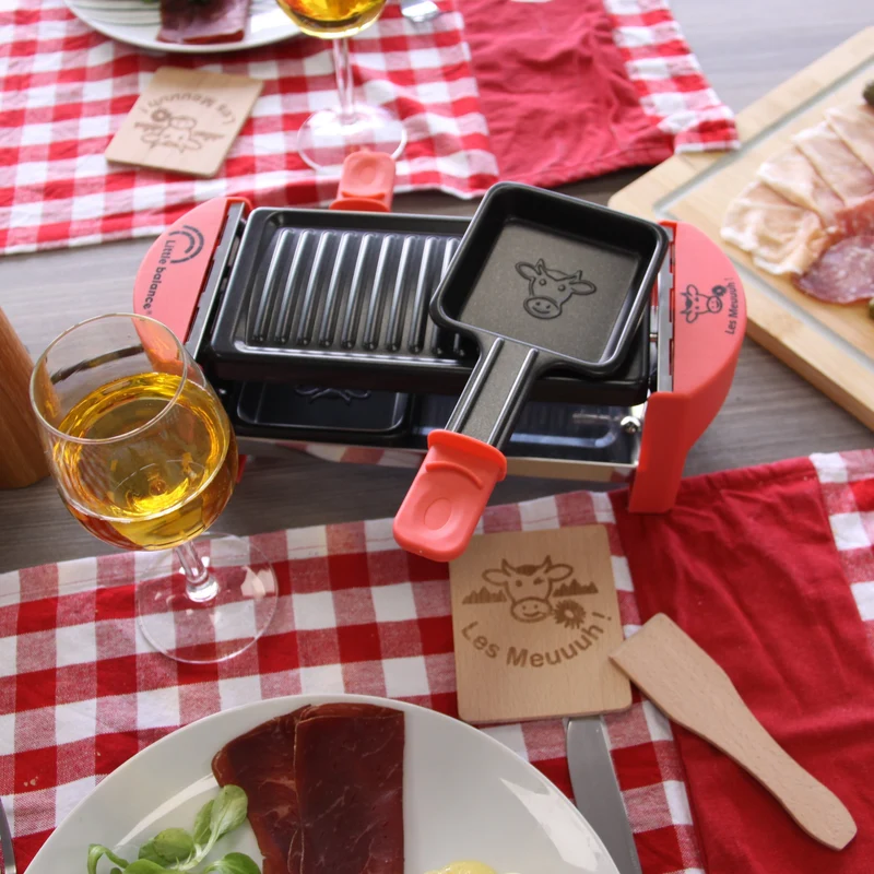 Appareil à Raclette, Meuuuh Duo, Rouge Brique