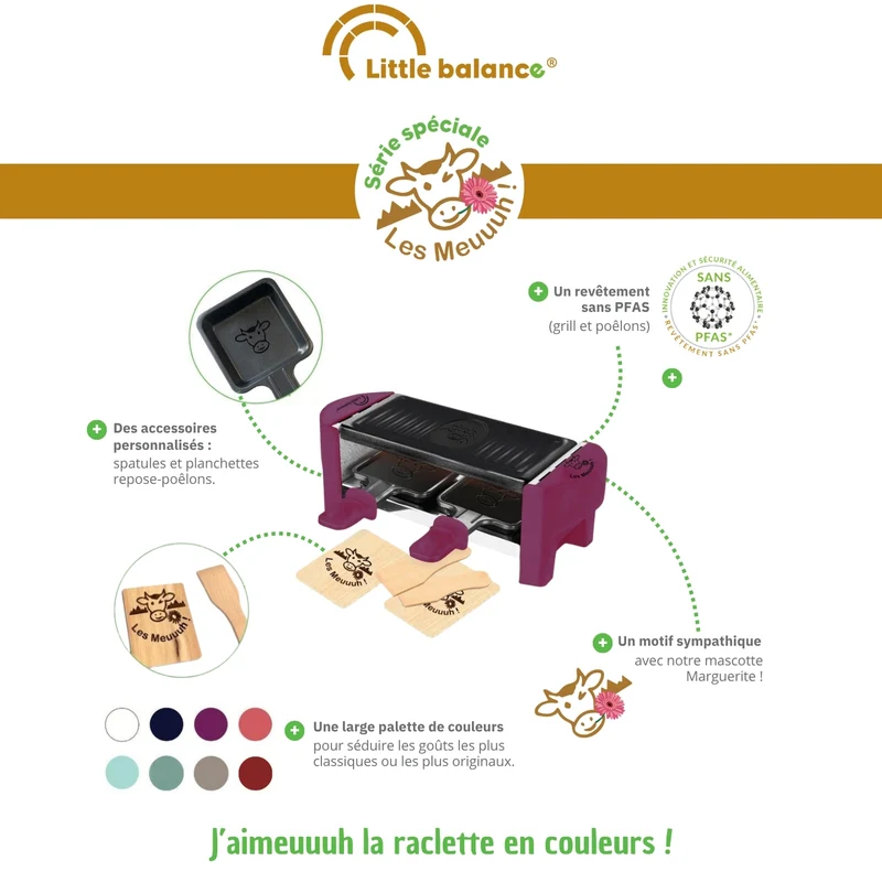 Appareil à Raclette, Meuuuh Duo, Prune
