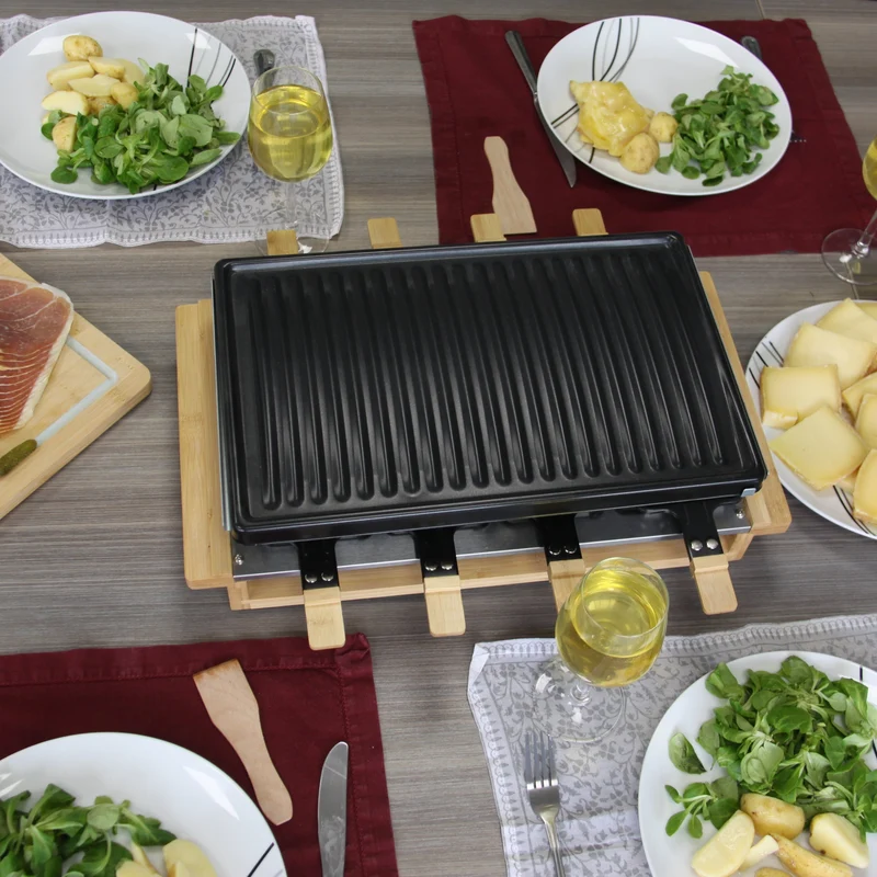 Appareil à raclette, Meuuuh Premium 8 Bois