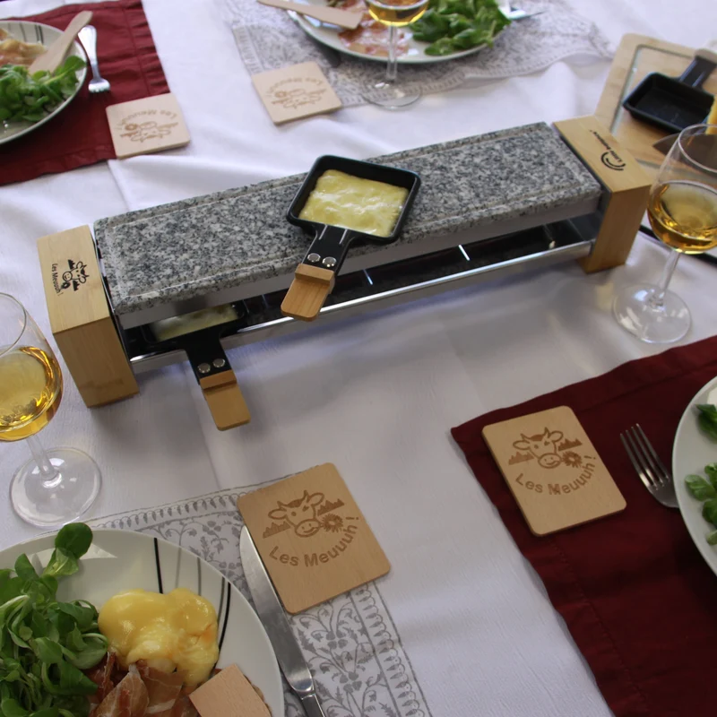 Appareil à Raclette, Meuuuh 4, Pierre à cuire & Bois