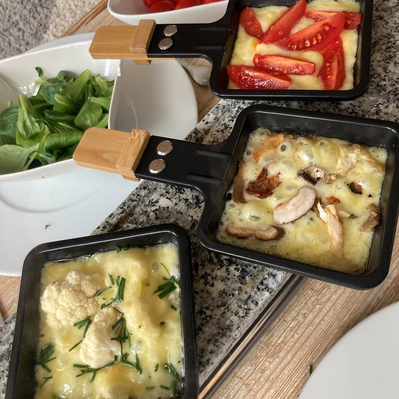 Appareil à Raclette, Meuuuh 4, Pierre à cuire & Bois