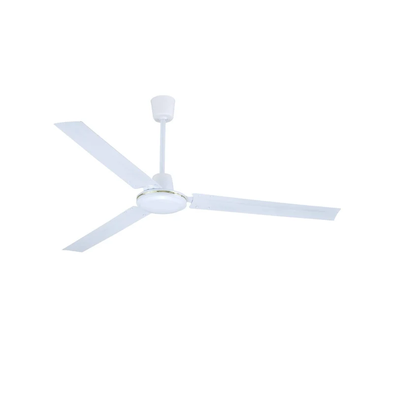 Ventilateur de plafond industriel à 3 pales en métal. 5 vitesses. 70w