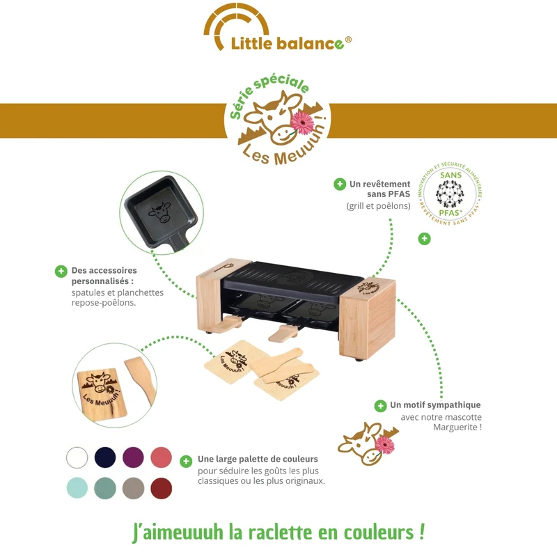 Appareil à Raclette, Meuuuh Duo, Bois