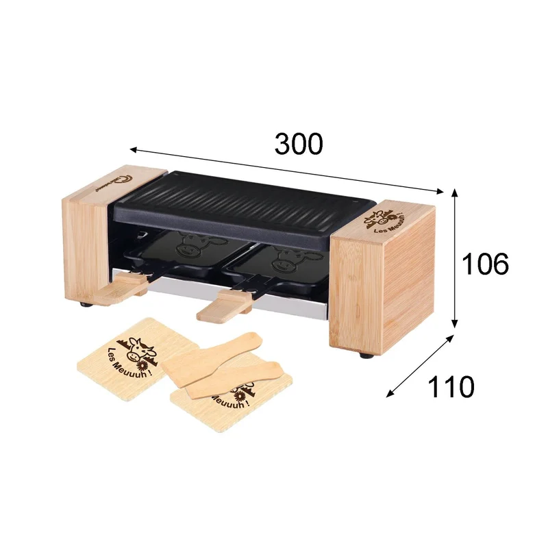 Appareil à Raclette, Meuuuh Duo, Bois