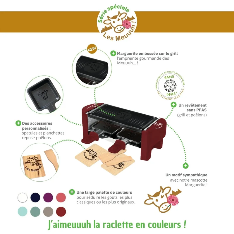 Appareil à Raclette, Meuuuh Duo, Bleu nuit