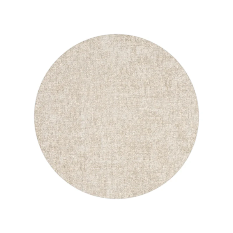 Set de table rond double face Ø38 cm blanc lait