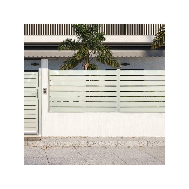 Set 4 goghe Miami in alluminio bianco lucido 150 × 10 cm