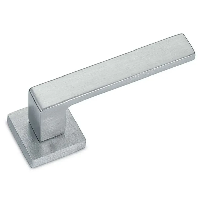 Coppia maniglie con bocchetta Carlo Q8-RB45 argento anodizzato