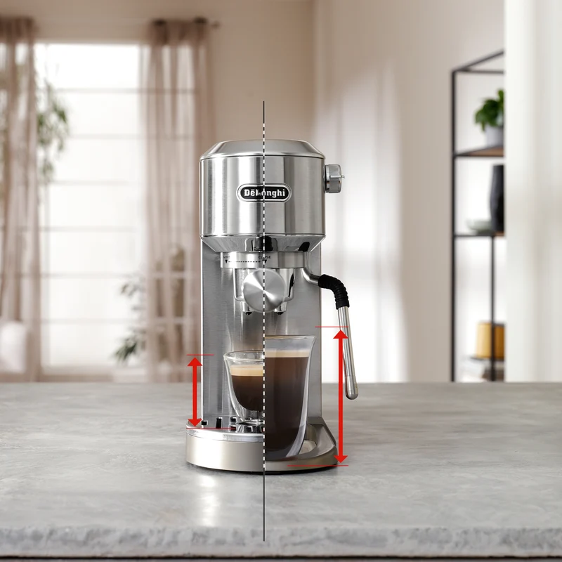 Machine à espresso compacte Dedica Duo Cold Brew acier inoxydable – De'Longhi