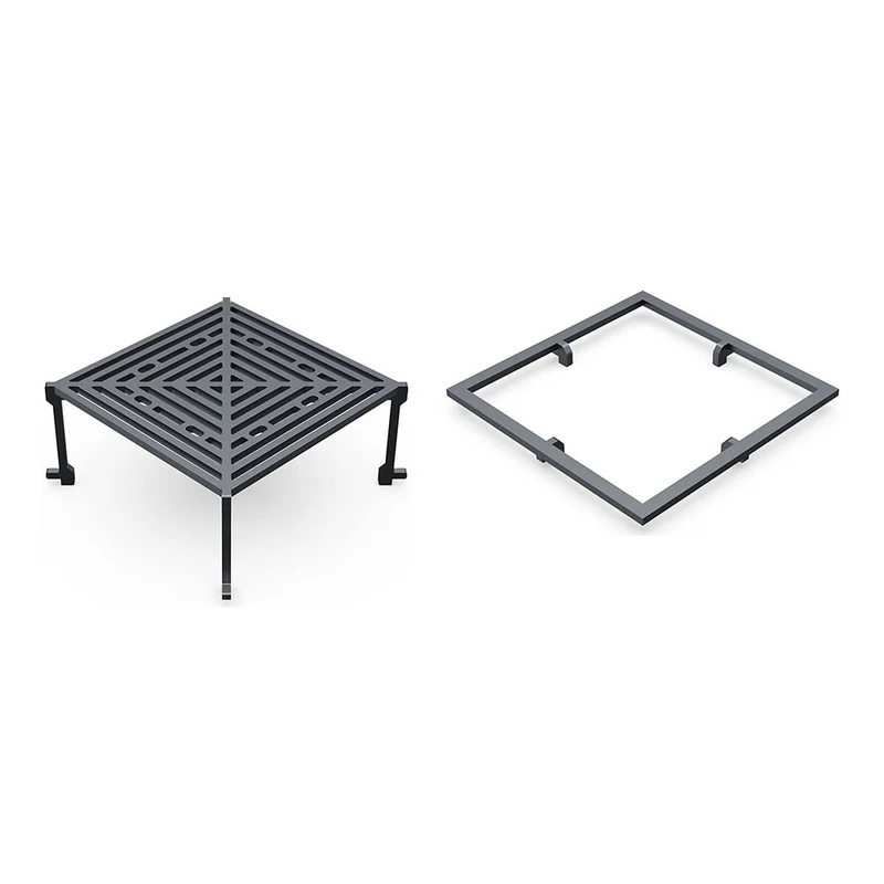 Lot Grille et Stop Food Brasero Carré - GRILL CHIC