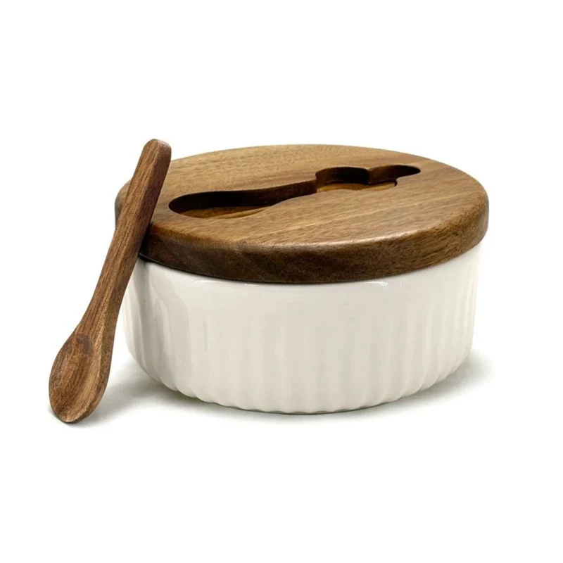 Pot à sel compartimenté en porcelaine – Price & Kensington