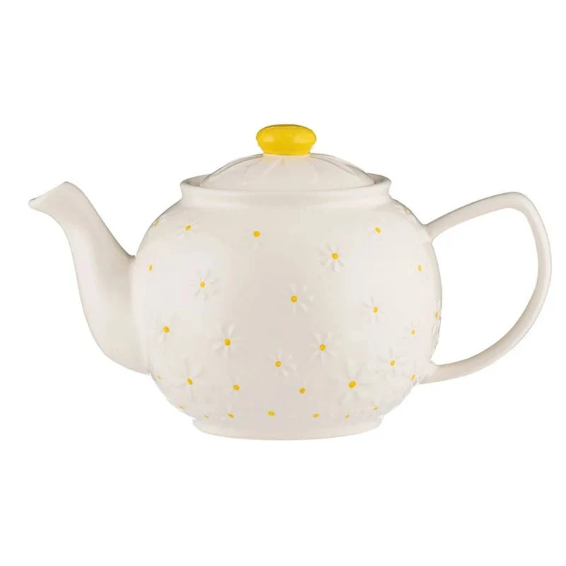 Théière en grès Marguerites 6 tasses – Price & Kensington