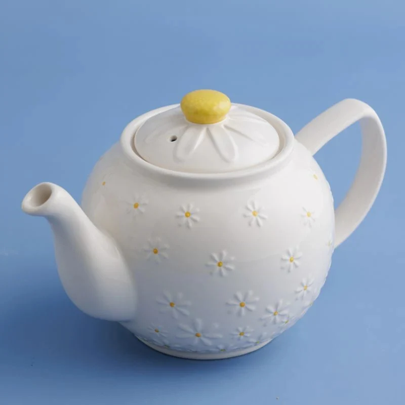 Théière en grès Marguerites 6 tasses – Price & Kensington