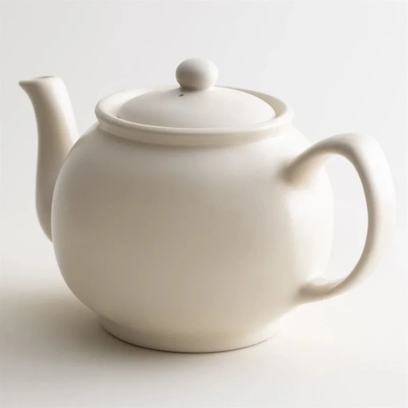 Théière en grès beige mat 6 tasses – Price & Kensington