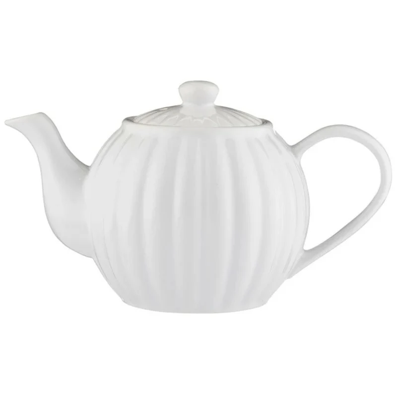Théière en grès blanche 6 tasses – Price & Kensington
